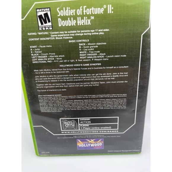 Soldiers Of Fortune II 2 (OG Xbox) Tested - Picture 3 of 7